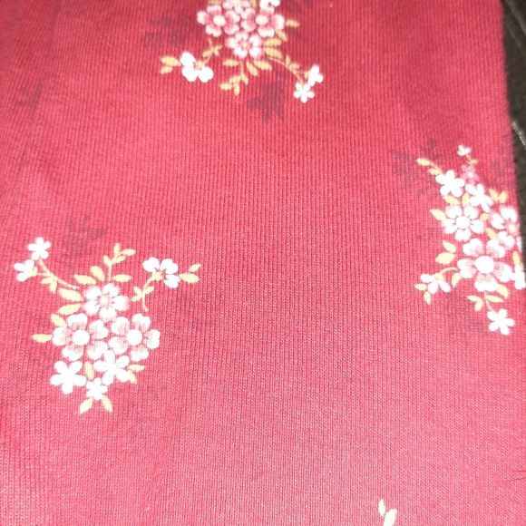 Vintage Gymboree Portabello Road Red Floral Toddler Leggings - Picture 3 of 5